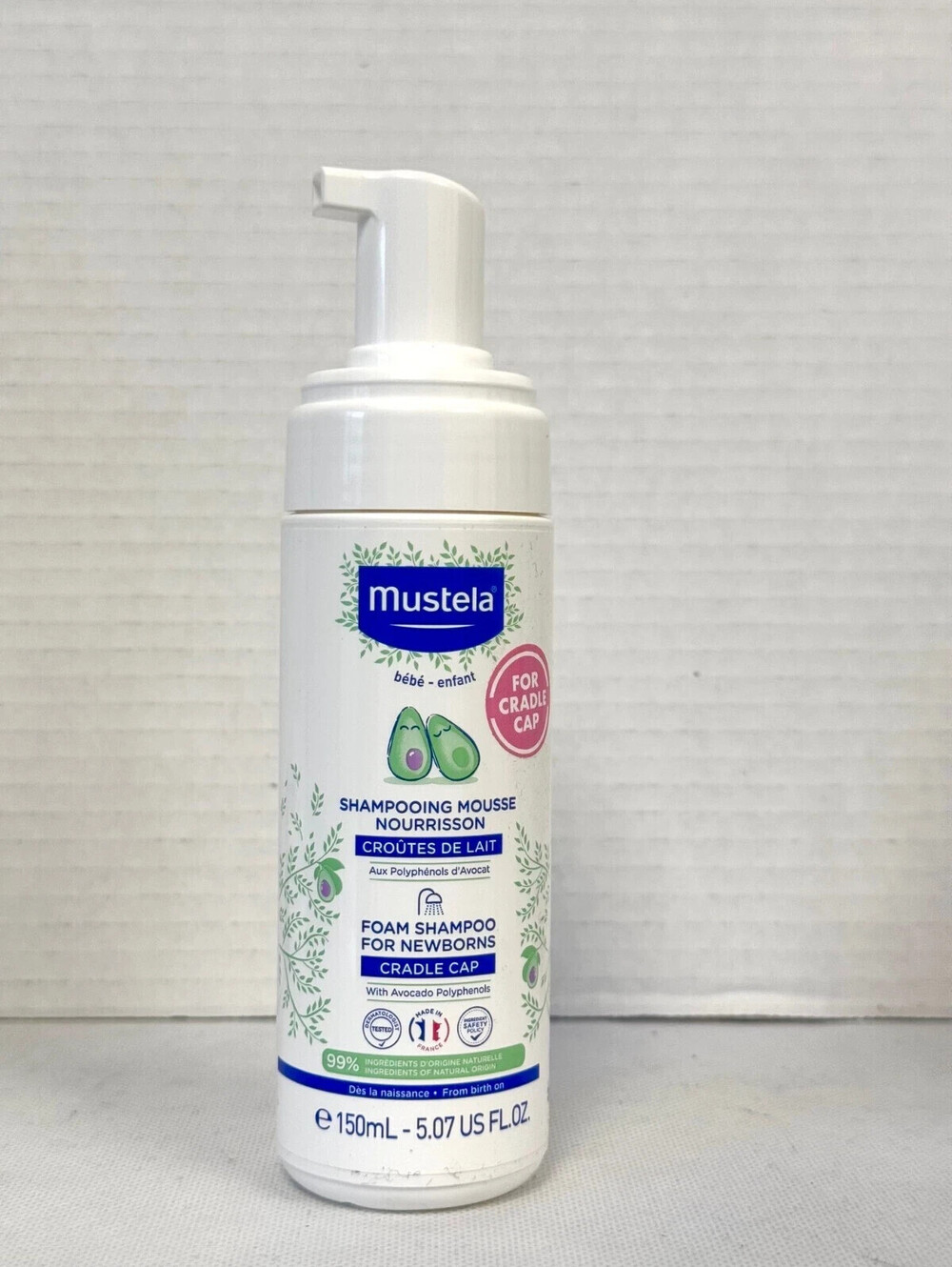 Mustela Shampooing Mousse Foam Shampoo For Newborn (no cap) Exp 07/2025